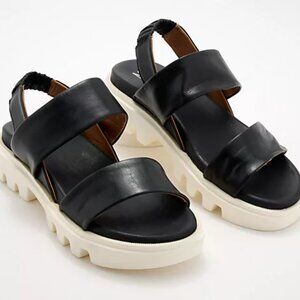 NEW MIZ MOOZ Made In Portugal Leather Paislee Sandals black for women 252